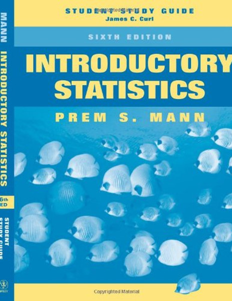 Introductory Statistics, Student Study Guide