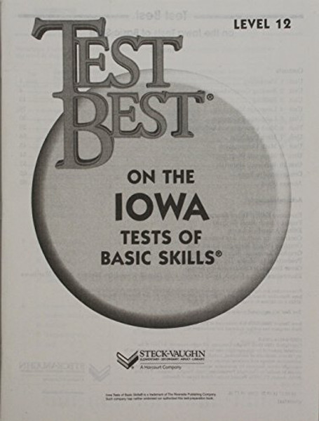 Test Best ITBS: Test Workbook  Grade 6 (Level 12)