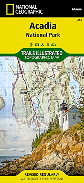 Acadia National Park (National Geographic Trails Illustrated Map)