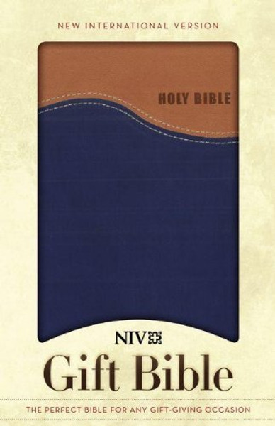 NIV Gift Bible, Tan/Blue