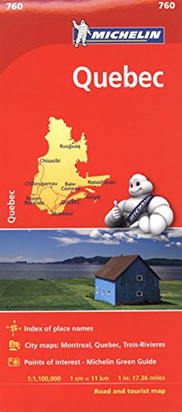 Michelin Quebec Map 760