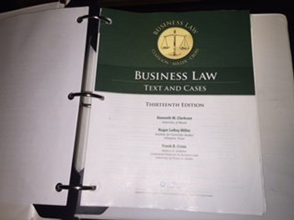 Business Law: Text and Cases