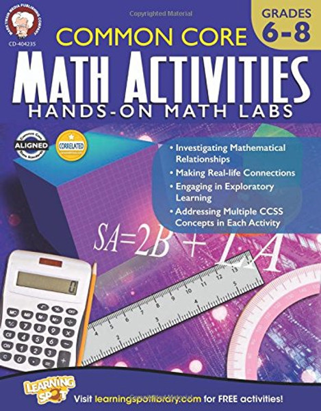 Common Core Math Activities, Grades 6 - 8