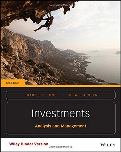 Investments, Binder Ready Version: Analysis and Management