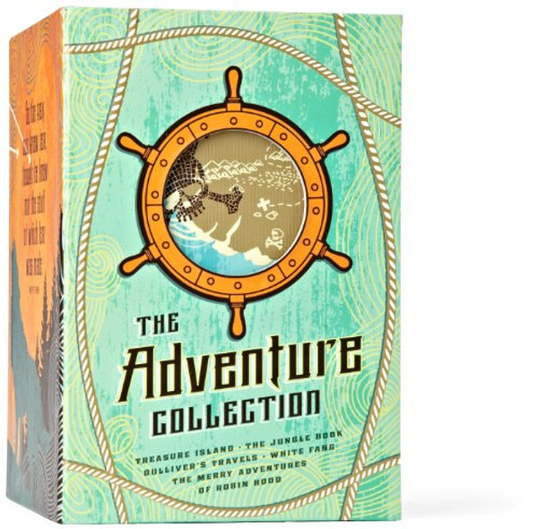 The Adventure Collection: Treasure Island, The Jungle Book, Gulliver's Travels, White Fang, The Merry Adventures of Robin Hood (The Heirloom Collection)
