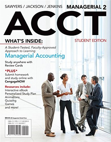 Managerial ACCT2 (with CengageNOW with eBook Printed Access Card)