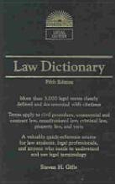 Law Dictionary (Barron's Legal Guides)