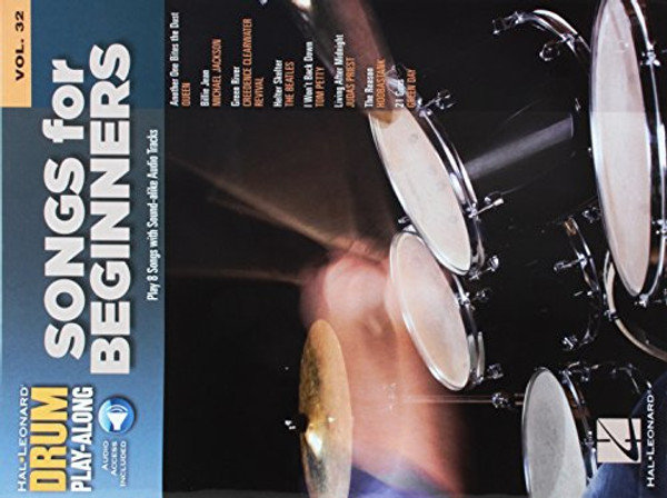 Songs for Beginners: Drum Play-Along Volume 32 (Book & Audio)