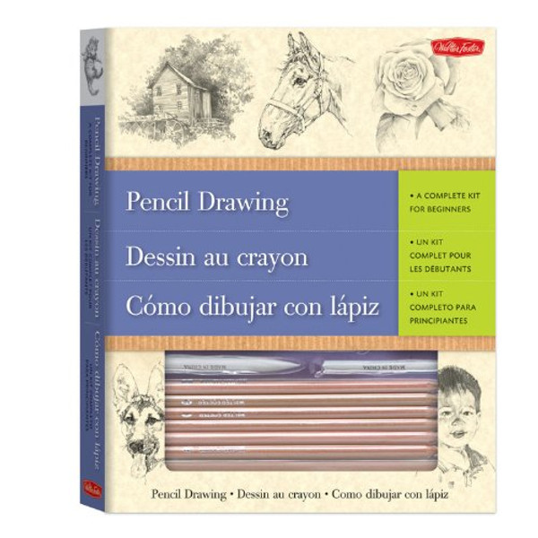 Pencil Drawing-A Complete Kit for Beginners(Trilingual)