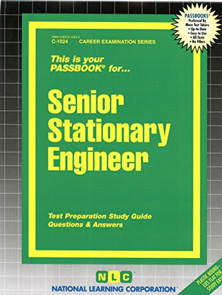 Senior Stationary Engineer(Passbooks) (Career Examination Passbooks)