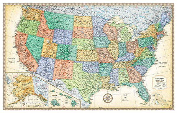Rand McNally Classic United States Wall Map