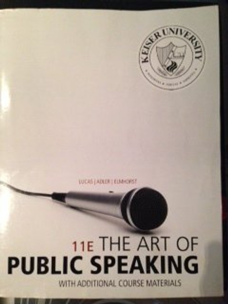 ART OF PUBLIC SPEAKING-TEXT >CUSTOM<