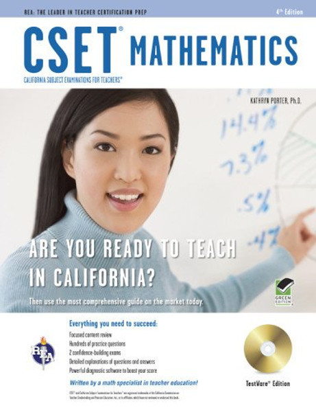 CSET Mathematics Test w/ CD (CSET Teacher Certification Test Prep)