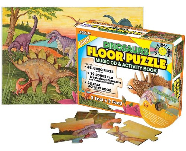 Dinosaurs Floor Puzzle: Music & Activity Books (Giant Floor Puzzles)