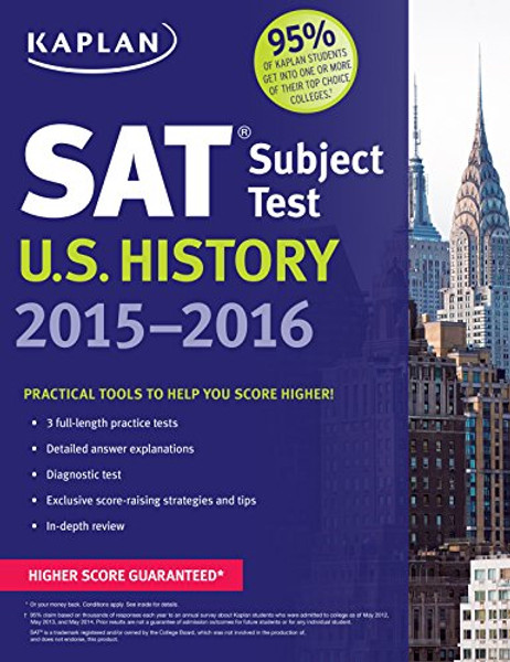 Kaplan SAT Subject Test U.S. History 2015-2016 (Kaplan Test Prep)