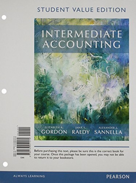 Intermediate Accounting - Myaccountinglab - Pearson Etext Access Card Student Value Edition