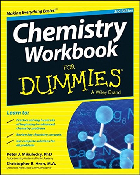 Chemistry Workbook For Dummies (For Dummies Series)