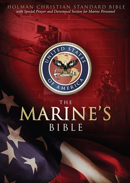 HCSB Marines Bible, Burgundy Simulated Leather