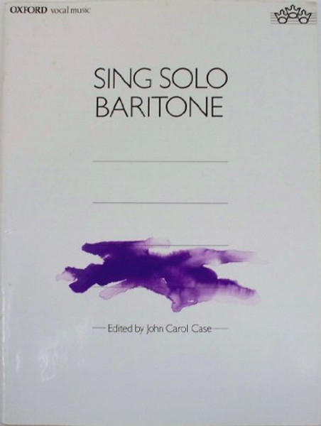 Sing Solo Baritone: Vocal collection