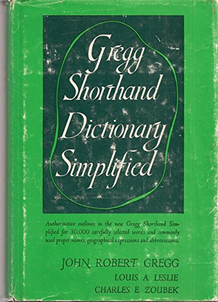 Gregg Shorthand Dictionary Simplified