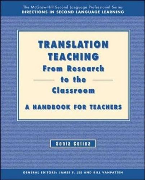 Translation Teaching:  From Research to the Classroom