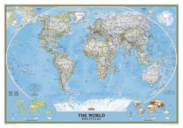 World Classic [Tubed] (National Geographic Reference Map)