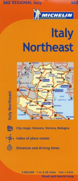 Michelin Italy:  Northeast Map 562 (Maps/Regional (Michelin))