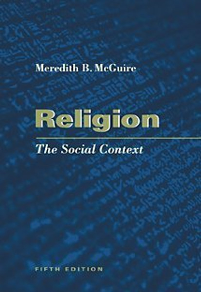 Religion: The Social Context