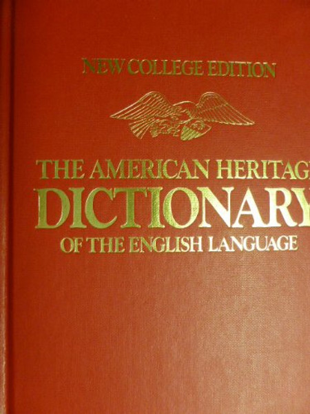 American Heritage DICTIONARY of the English Langauge NEW COLLEGE Edition PLAIN EDGE