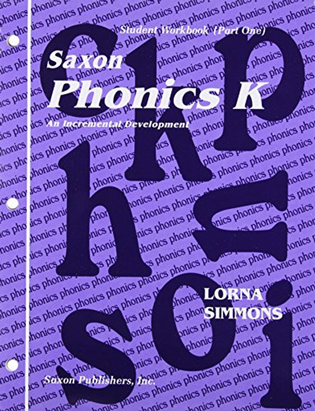 Saxon Phonics K: Workbook Set First Edition