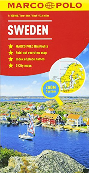 Sweden Marco Polo Map (Marco Polo Maps)