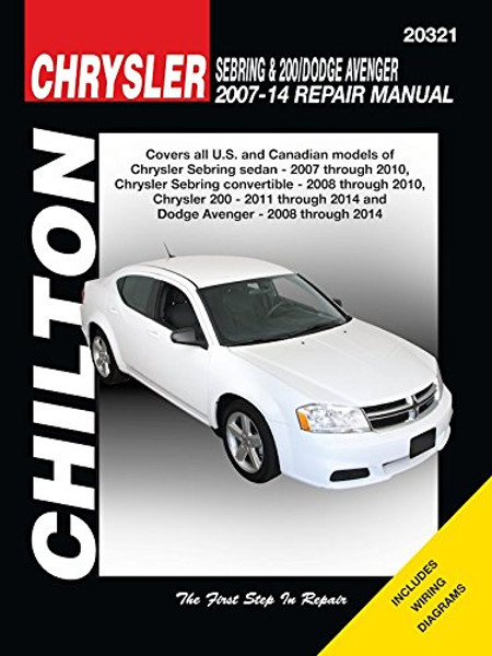 Chrysler Sebring & 200 Dodge Avenger Automotive Repair Manual: 2007-14 (Haynes Automotive Repair Manuals)