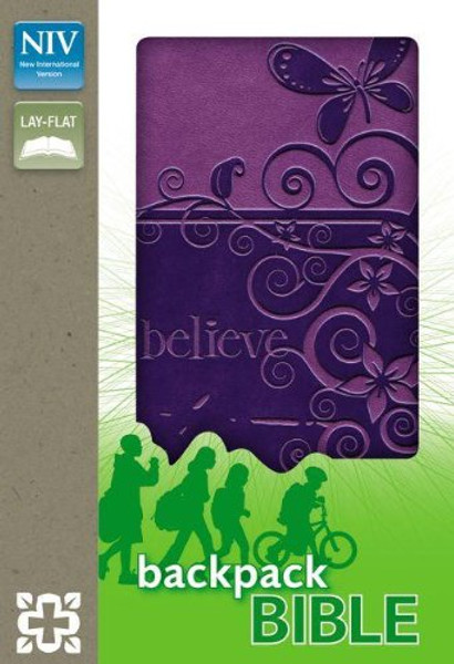 NIV, Backpack Bible, Imitation Leather, Purple