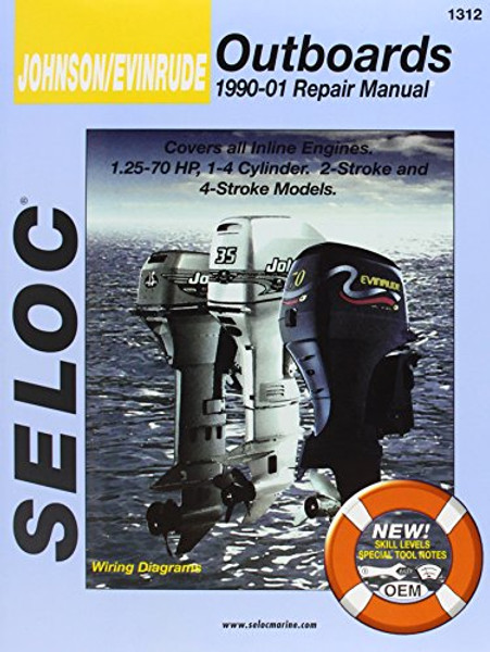 Johnson/Evinrude Outboards, All In-Line Engines, 2-4 Stroke, 1990-01 (Seloc's Johnson/Evinrude Outboard Tune-Up and Repair Manual)