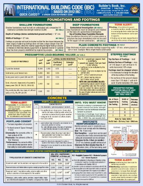 2012 International Building Code Quick-Card