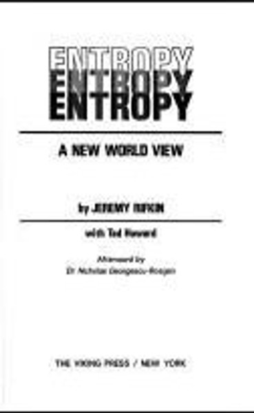 Entropy: A New World View (Paladin Books)