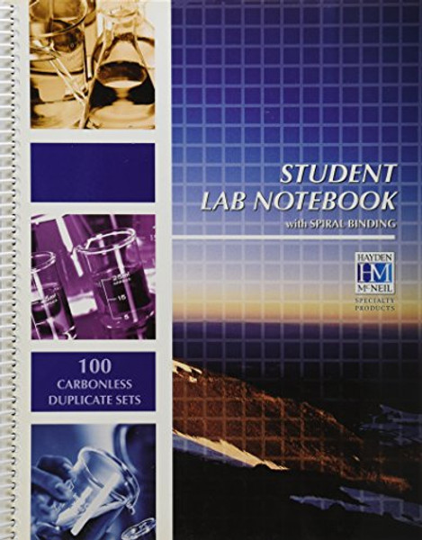 Student Lab Notebook: 100 Carbonless Duplicate Sets
