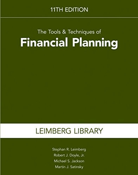 Tools & Techniques of Financial Planning 11th edition (Tools and Techniques of Financial Planning)