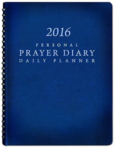 2016 Personal Prayer Diary and Daily Planner (Navy Blue)