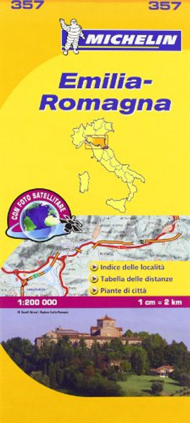 Michelin Map Italy: Emilia-Romagna 357 (Maps/Local (Michelin)) (Italian Edition)