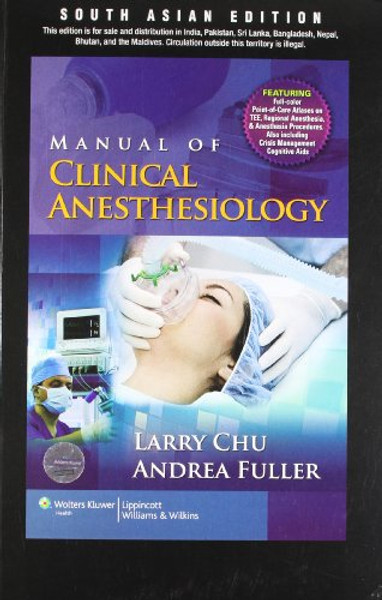 Manual Of Clinical Anesthesiology (Pb)