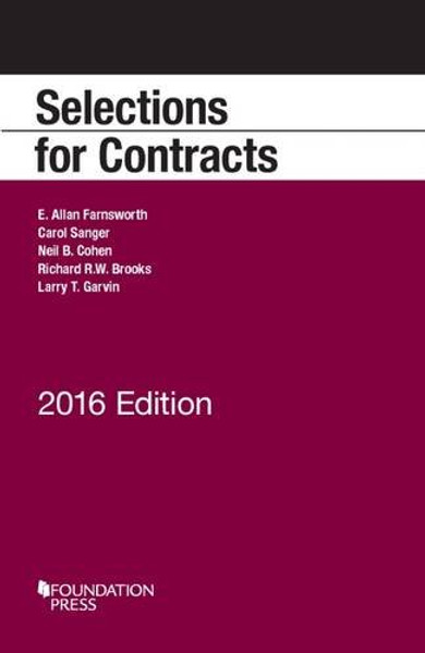 Selections for Contracts: 2016 Edition (Selected Statutes)