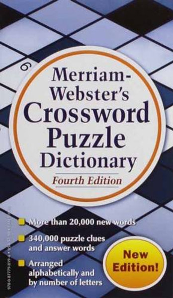 Merriam-Webster's Crossword Puzzle Dictionary, New 4th Edition, mass-market paperback