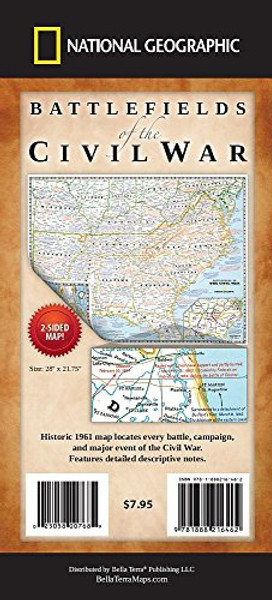 Battlefields of the Civil War Map