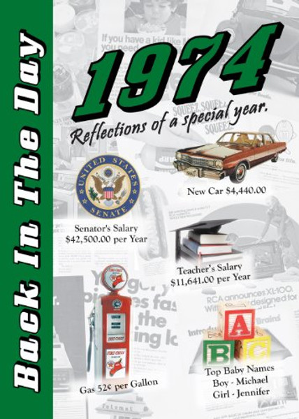 1974 Back In The Day Almanac -- 24-page Booklet / Greeting Card