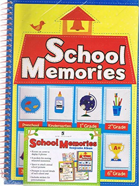 School Memories Keepsake Album Preschool thru 6th Grade