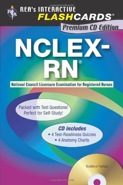 NCLEX-RN Flashcard Book Premium Edition with CD (Nursing Test Prep)