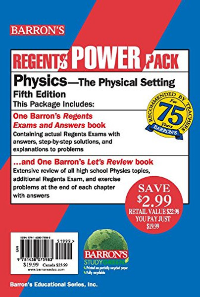 Physics Power Pack (Regents Power Packs)