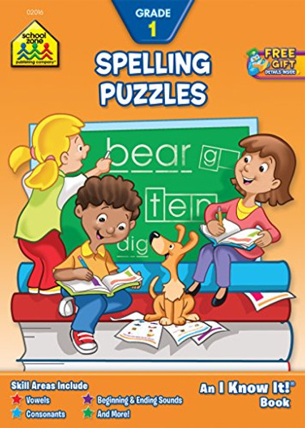 Spelling Puzzles Workbook Grade 1