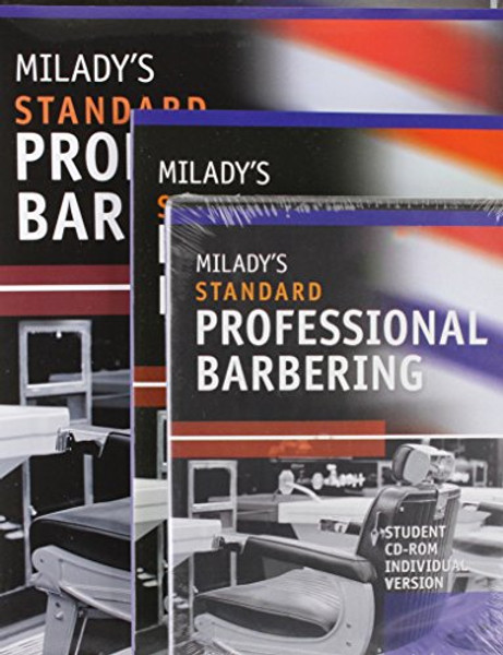 Bundle: Milady's Standard Professional Barbering, 5th + Student Workbook + Exam Review + Student CD